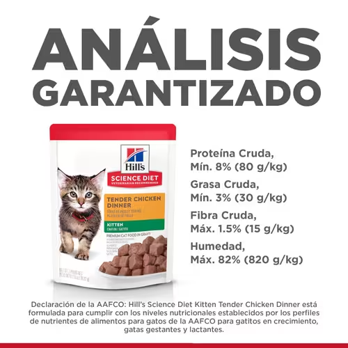 Alimento Húmedo Hills Pouch para Gatitos Sabor Pollo - 12 Pack Alimento Húmedo Hills Pouch para Gatitos Sabor Pollo - 12 Pack